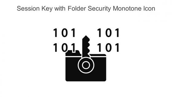 Session Key With Folder Security Monotone Icon In Powerpoint Pptx Png And Editable Eps Format