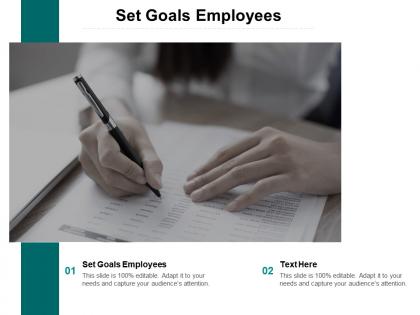 Set goals employees ppt powerpoint presentation portfolio templates cpb