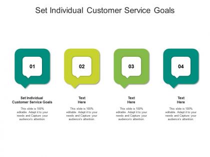 Set individual customer service goals ppt powerpoint presentation model objects cpb
