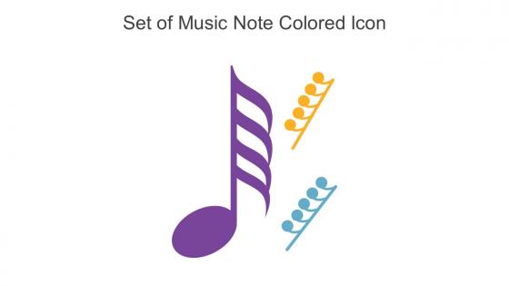 Set Of Music Note Colored Icon In Powerpoint Pptx Png And Editable Eps Format