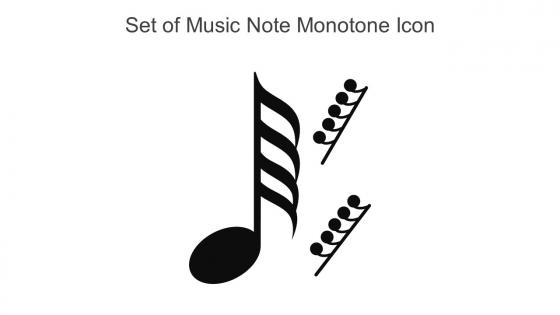 Set Of Music Note Monotone Icon In Powerpoint Pptx Png And Editable Eps Format