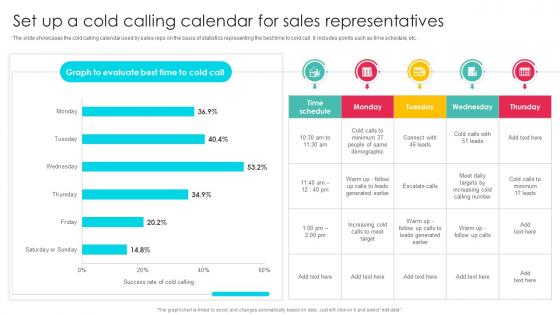 Set Up A Cold Calling Calendar Sales Outreach Strategies For Effective Lead Generation