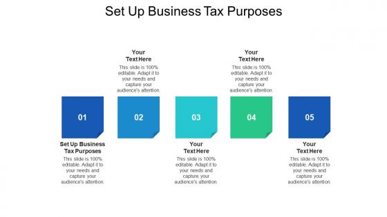 Set up business tax purposes ppt powerpoint presentation professional designs download cpb