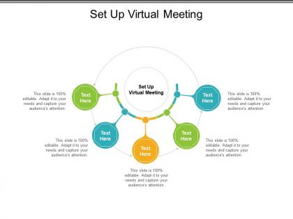 Set up virtual meeting ppt powerpoint presentation styles diagrams cpb