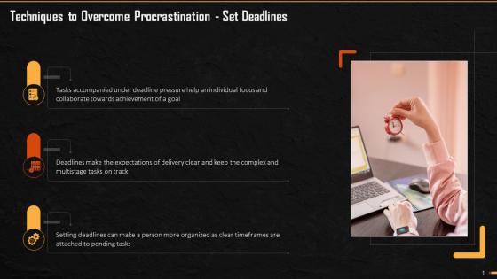 Setting Deadlines As A Technique To Overcome Procrastination Training Ppt