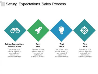 Setting expectations sales process ppt powerpoint presentation inspiration background images cpb