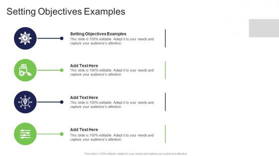 Setting Objectives Examples In Powerpoint And Google Slides Cpb