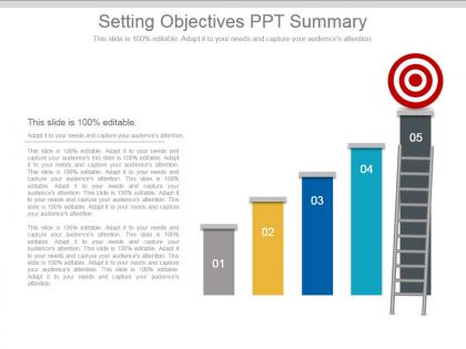 Setting objectives ppt summary