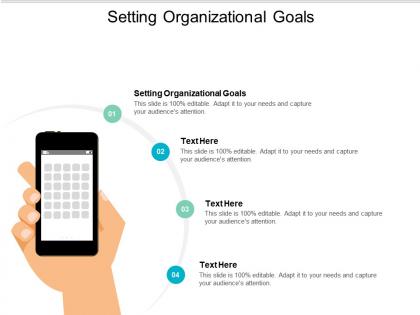 Setting organizational goals ppt powerpoint presentation layouts portrait cpb