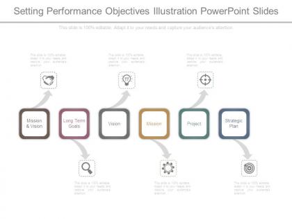 Setting performance objectives illustration powerpoint slides