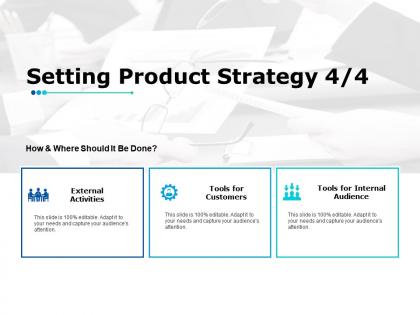 Setting product strategy 4 4 ppt powerpoint presentation gallery designs download