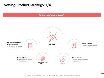 Setting product strategy model ppt powerpoint presentation file structure