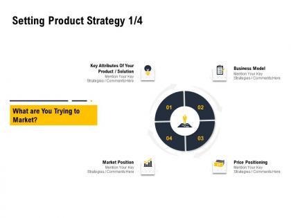 Setting product strategy position ppt powerpoint presentation infographic template guide