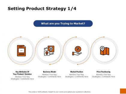 Setting product strategy position ppt powerpoint presentation show picture