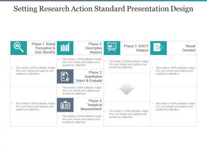 Setting research action standard presentation design