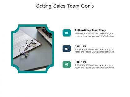 Setting sales team goals ppt powerpoint presentation icon slides cpb