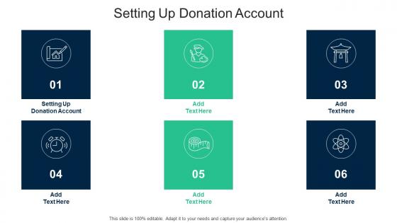 Setting Up Donation Account Ppt Powerpoint Presentation Background Cpb