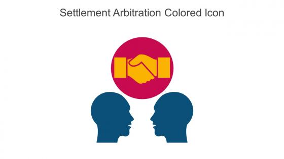 Settlement Arbitration Colored Icon In Powerpoint Pptx Png And Editable Eps Format