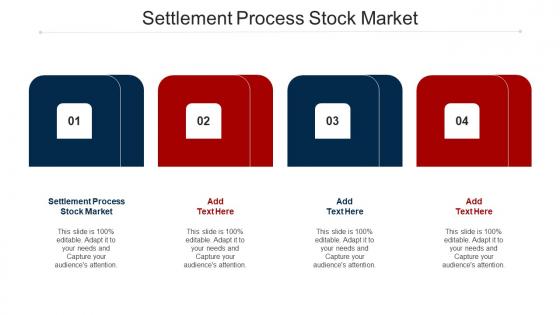 Settlement Process Stock Market Ppt Powerpoint Presentation Model Shapes Cpb
