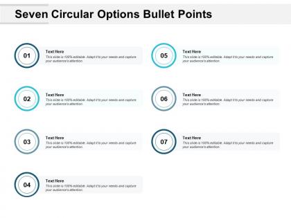 Seven circular options bullet points
