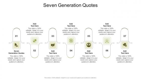 Seven Generation Quotes In Powerpoint And Google Slides Cpb
