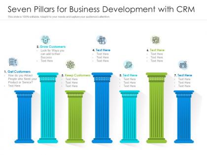 Seven pillars for business development with crm