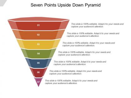 Seven points upside down pyramid