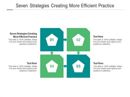 Seven strategies creating more efficient practice ppt powerpoint presentation icon clipart cpb