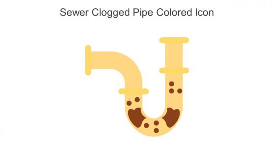 Sewer Clogged Pipe Colored Icon In Powerpoint Pptx Png And Editable Eps Format