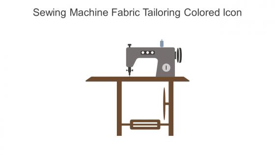 Sewing Machine Fabric Tailoring Colored Icon In Powerpoint Pptx Png And Editable Eps Format