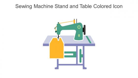 Sewing Machine Stand And Table Colored Icon In Powerpoint Pptx Png And Editable Eps Format