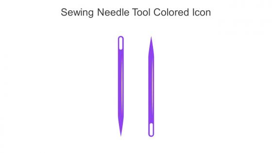 Sewing Needle Tool Colored Icon In Powerpoint Pptx Png And Editable Eps Format
