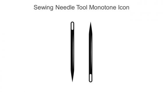 Sewing Needle Tool Monotone Icon In Powerpoint Pptx Png And Editable Eps Format