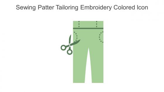 Sewing Patter Tailoring Embroidery Colored Icon In Powerpoint Pptx Png And Editable Eps Format