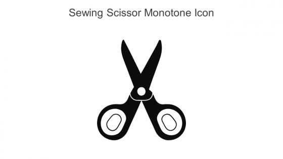 Sewing Scissor Monotone Icon In Powerpoint Pptx Png And Editable Eps Format