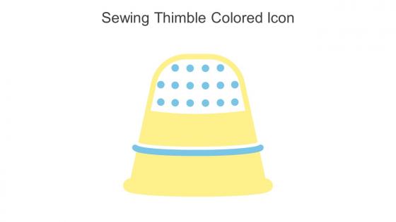 Sewing Thimble Colored Icon In Powerpoint Pptx Png And Editable Eps Format
