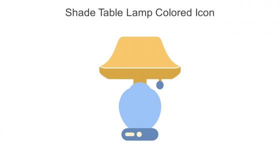 Shade Table Lamp Colored Icon In Powerpoint Pptx Png And Editable Eps Format