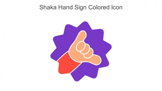 Shaka Hand Sign Colored Icon In Powerpoint Pptx Png And Editable Eps Format