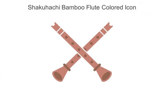 Shakuhachi Bamboo Flute Colored Icon In Powerpoint Pptx Png And Editable Eps Format