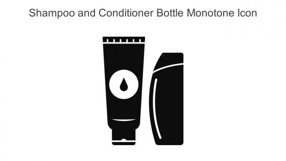 Shampoo And Conditioner Bottle Monotone Icon In Powerpoint Pptx Png And Editable Eps Format