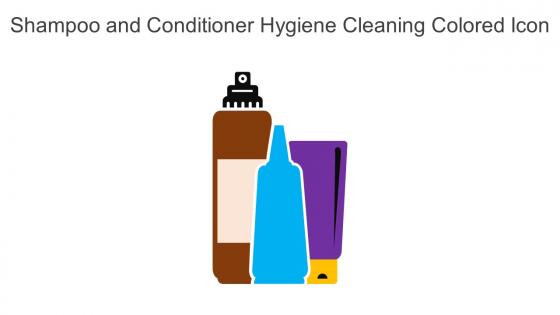 Shampoo And Conditioner Hygiene Cleaning Colored Icon In Powerpoint Pptx Png And Editable Eps Format
