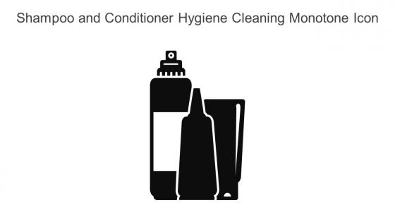 Shampoo And Conditioner Hygiene Cleaning Monotone Icon In Powerpoint Pptx Png And Editable Eps Format