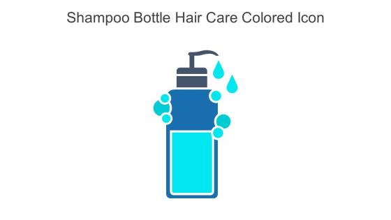 Shampoo Bottle Hair Care Colored Icon In Powerpoint Pptx Png And Editable Eps Format