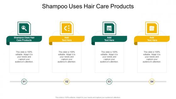 Shampoo Uses Hair Care Products In Powerpoint And Google Slides Cpb