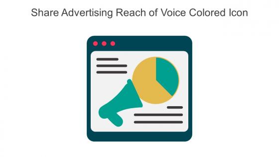 Share Advertising Reach Of Voice Colored Icon In Powerpoint Pptx Png And Editable Eps Format