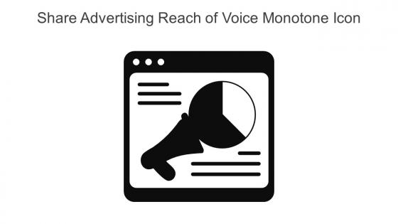Share Advertising Reach Of Voice Monotone Icon In Powerpoint Pptx Png And Editable Eps Format