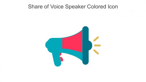 Share Of Voice Speaker Colored Icon In Powerpoint Pptx Png And Editable Eps Format
