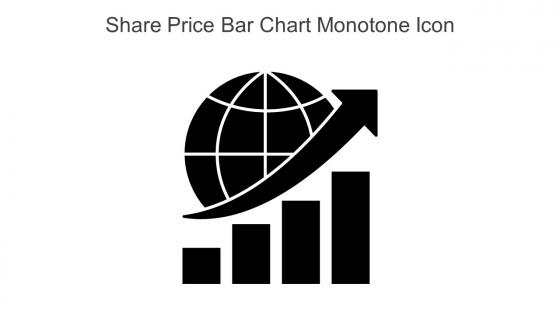 Share Price Bar Chart Monotone Icon In Powerpoint Pptx Png And Editable Eps Format