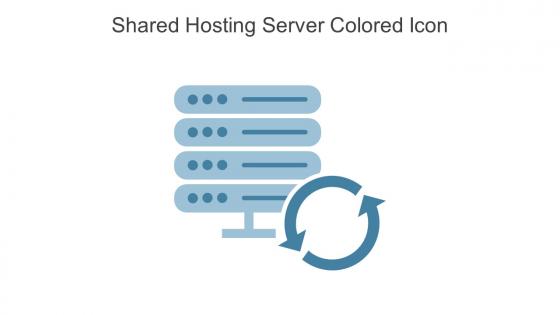 Shared Hosting Server Colored Icon In Powerpoint Pptx Png And Editable Eps Format