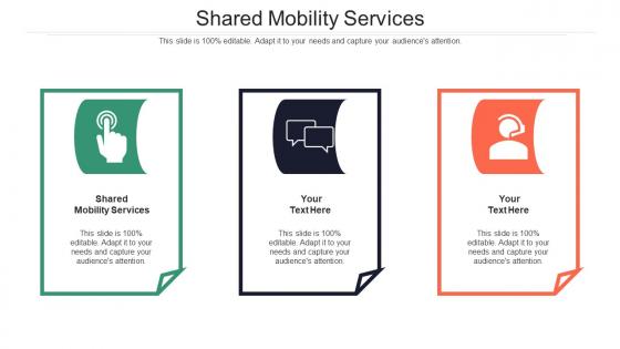 Shared mobility services ppt powerpoint presentation infographic template brochure cpb